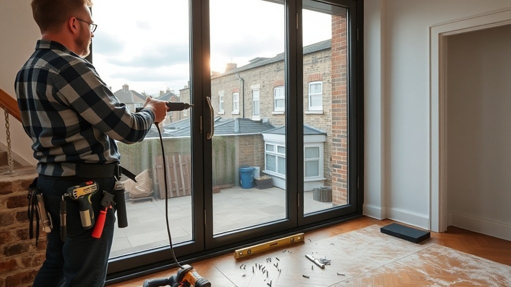 Aluminium Door Installation Lee