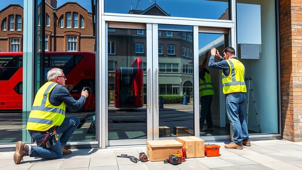 Automatic Door Installation Lee