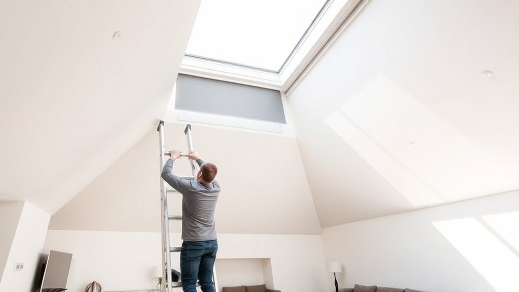 Skylight Blinds Installation Lee