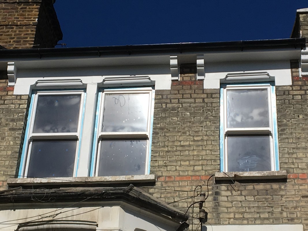 New uPVC sash windows fitted on Victorian terrace in Lee